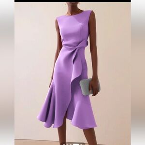Elegant Purple Sleeveless Dress